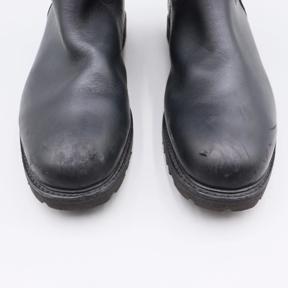 Ludwig Reiter Maronibrater Mens 8.5 Black Leather Suede Shearling Winter Boots